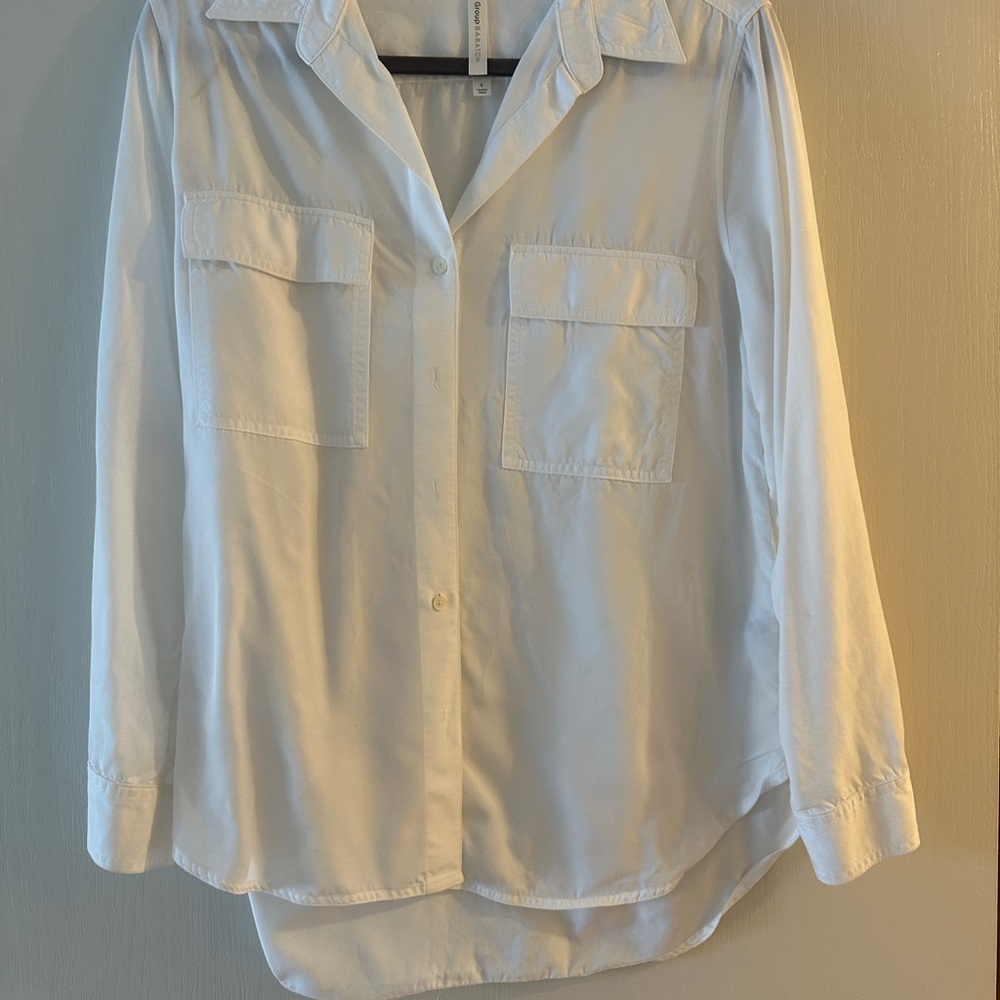 Aritzia Babaton White Button Shirt